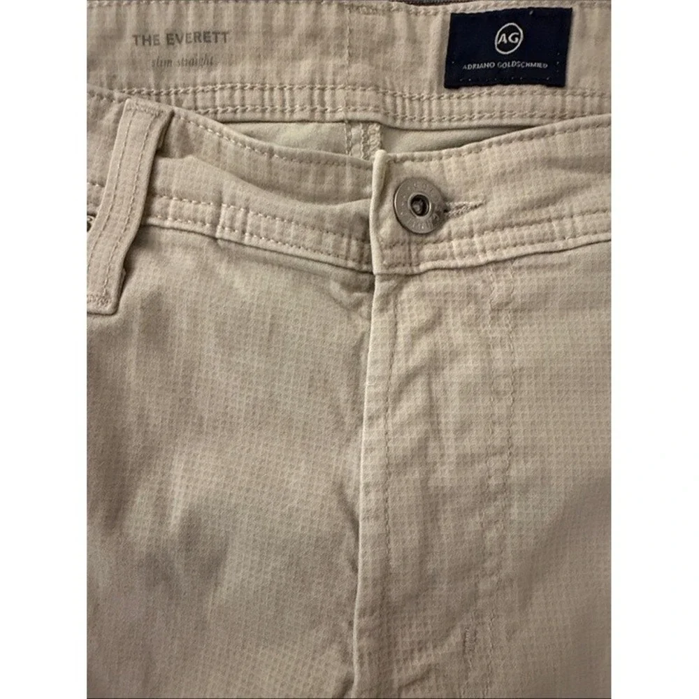AG Adriano Goldschmied The Everett Slim Straight Pant Beige 33x32 1794SUDPBRPLTV